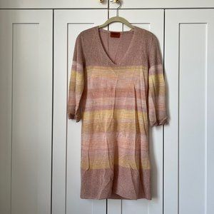 Missoni Metallic Striped Knit Dress